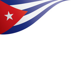 Cuba flag, vector illustration on a white background