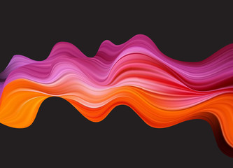 Abstract colorful vector background, color flow liquid wave for design brochure, website, flyer.