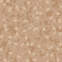 UFO military camouflage seamless pattern in different shades of beige and brown colors