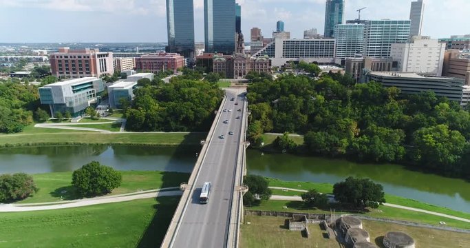 Aerial of Downtown Fort Worth, Texas