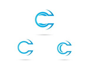 C Letter Logo Template vector icon design