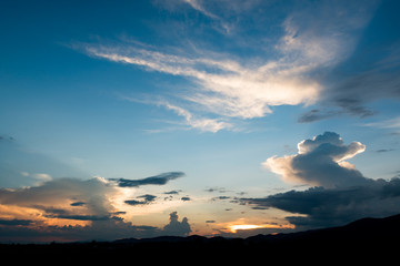 Sunset sky