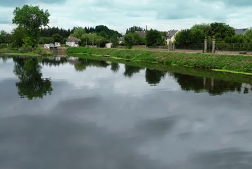 Fototapeta na wymiar Beautiful view of calm river in countryside