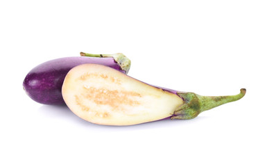 Eggplant isolated on white background