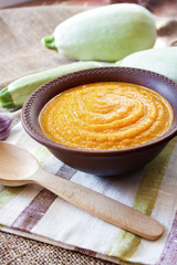 Squash caviar with garlic and tomatoes