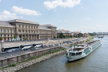 Fototapeta na wymiar View of Danube river Budapest - Hungary