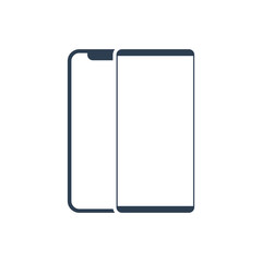 mobile phone smartphone icon vector. symbol digital phone