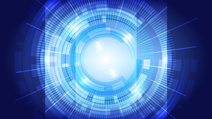 Abstract blue light and shade creative technology background. Vector illustration.