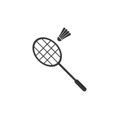 Badminton. Icon Flat
