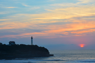 Couché de soleil à Anglet