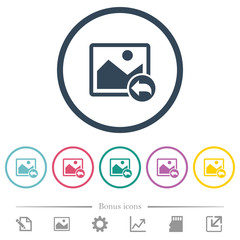 Undo image changes flat color icons in round outlines