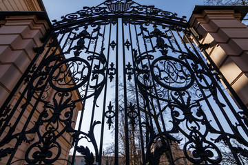 old wrought-iron gates