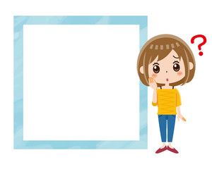 女性とフレーム　疑問
