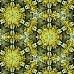 continuous pattern in avocado color with geometric elements