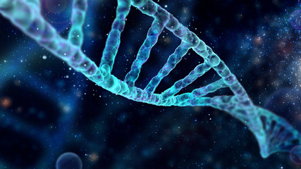 Spectacular background with DNA molecule with depth of field