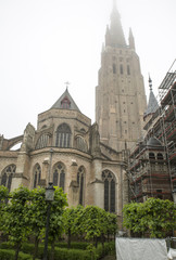 Fototapeta na wymiar The Church of Our Lady in Bruges
