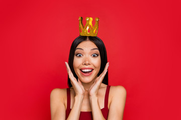 Leisure lifestyle black Friday concept. Rich lady with her tiara