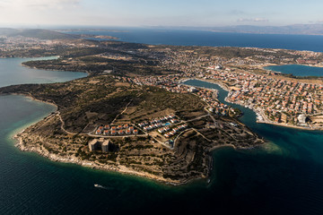 Aerial view of Dalyan.