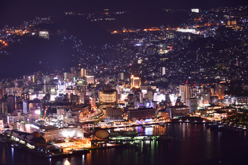 Fototapeta na wymiar 長崎稲佐山の夜景