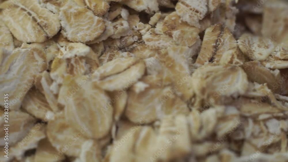 Poster Cereals background macro view, rotation 360 degrees. 