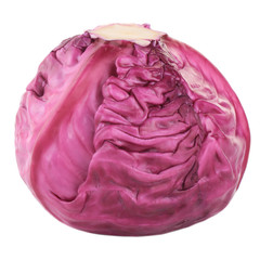 Obraz premium purple cabbage isolated on white