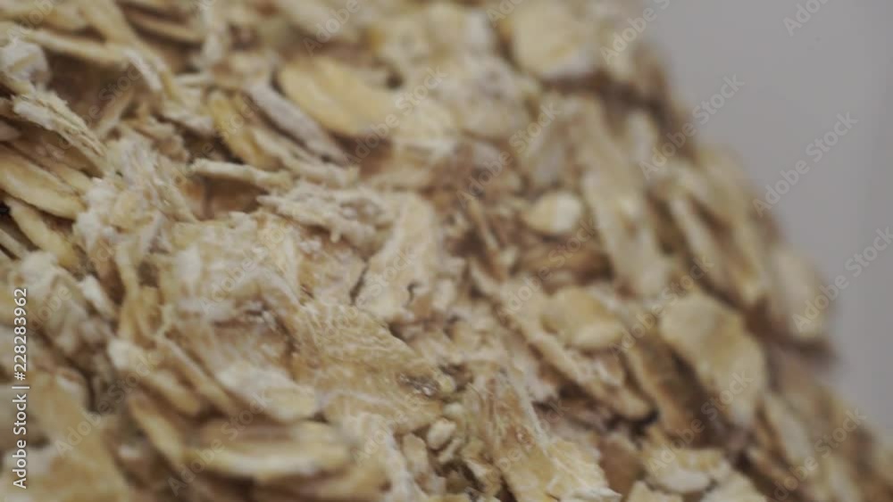 Poster cereals background macro view, rotation 360 degrees.