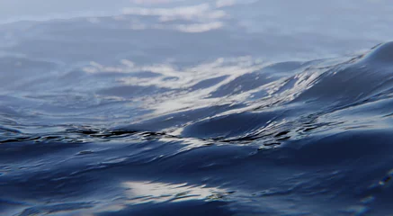 Cercles muraux Eau Abstract Water Surface Closeup. 3D illustration