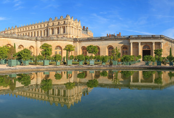 Fototapeta na wymiar Château de Versailles et orangerie