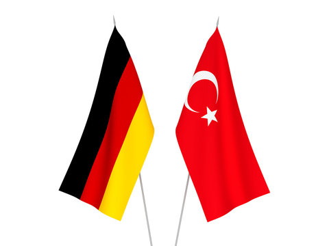 Germany and Turkey flags