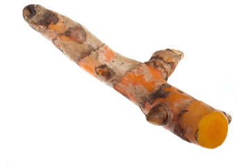turmeric isolated on white background