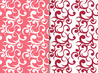 Seamless geometric abstract pattern with swirl