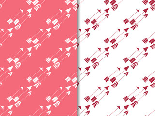 Fototapeta premium seamless pattern with flying arrows