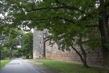 Old City wall in Nuremberg