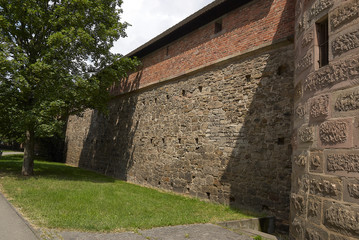 Fototapeta na wymiar Old City wall in Nuremberg