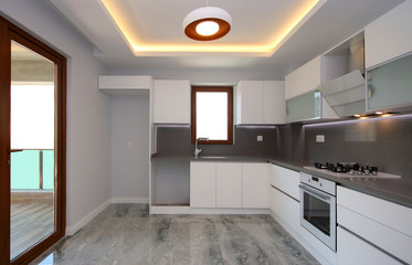 New Empty Kitchen at New Home