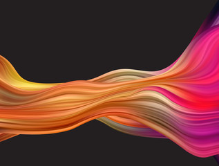 Obraz premium Abstract colorful vector background, color flow liquid wave for design brochure, website, flyer.