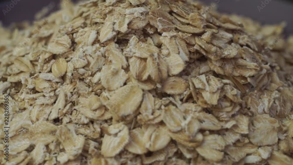 Poster Cereals background macro view, rotation 360 degrees. 