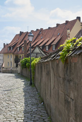 Fototapeta na wymiar houses in old town of nuremberg