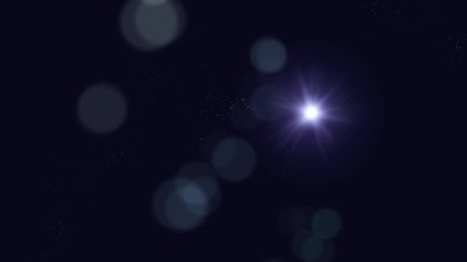 Abstract background with particles moving. Animation of soft shapes and light shining.