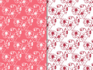 seamless pattern with flower