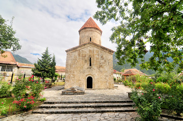 Fototapeta na wymiar Christian Church in Kish village, Azerbaijan 