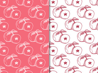 apple seamless pattern, fruit