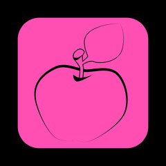 apple drawing illustration