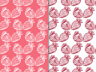 Strawberry seamless pattern berry