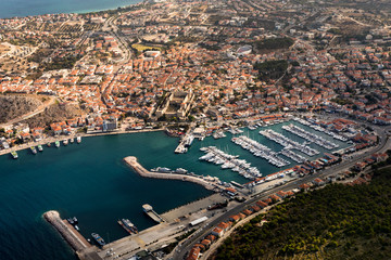 Obraz premium Aerial view of Cesme Izmir..