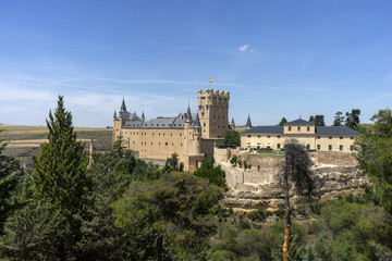 Fototapeta na wymiar Monumentos de Segovia, el Alcázar, España