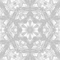 tatoo star on transparent hexagonal element