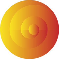 Bright yellow-orange spiral. Vector illustration