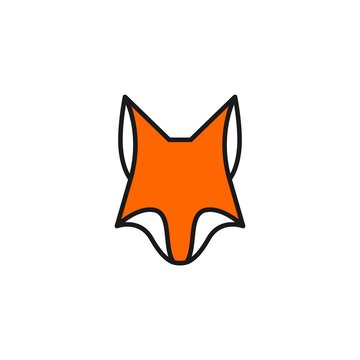 fox logo vector icon illustration