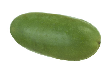 green Banana passionfruit isolated on white